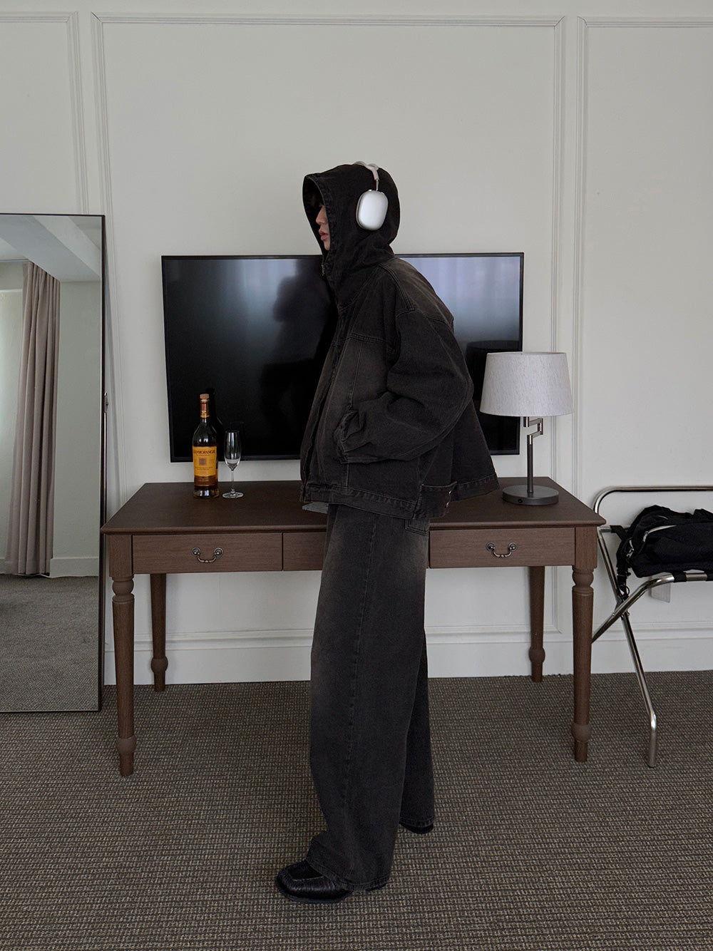 3TAP復古做舊牛仔連帽外套 / 2色