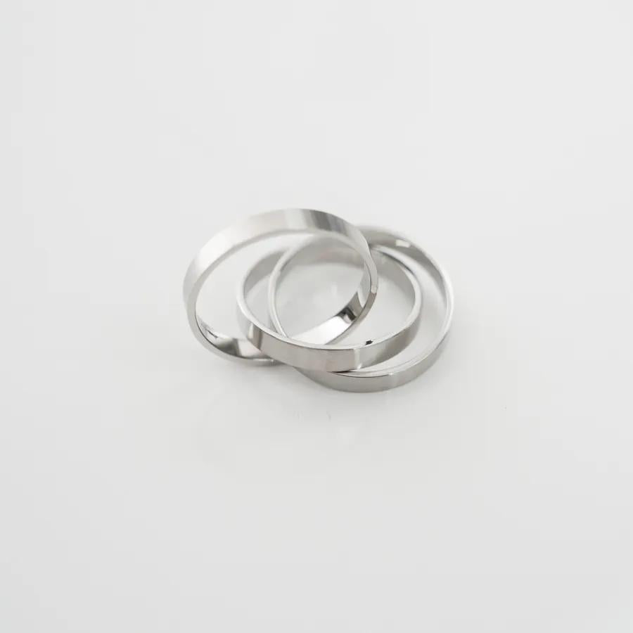316L Triple Surgical Steel Ring / 2色