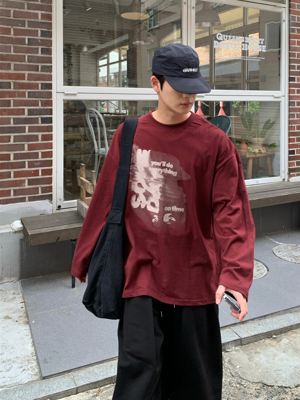 復古 水洗 帆布 側背包 斜背包 / 3色