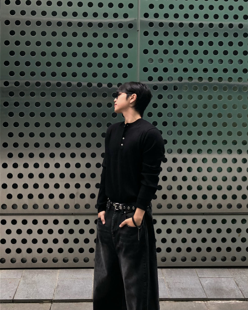 羅紋 亨利領 長袖 針織衫 / 5色