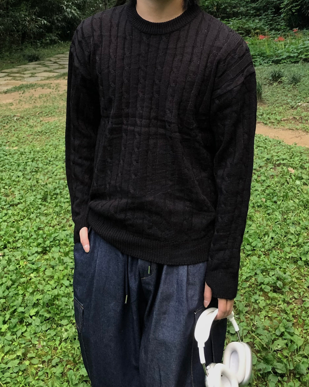 簡約 羅紋 圓領 針織 上衣 / 6色