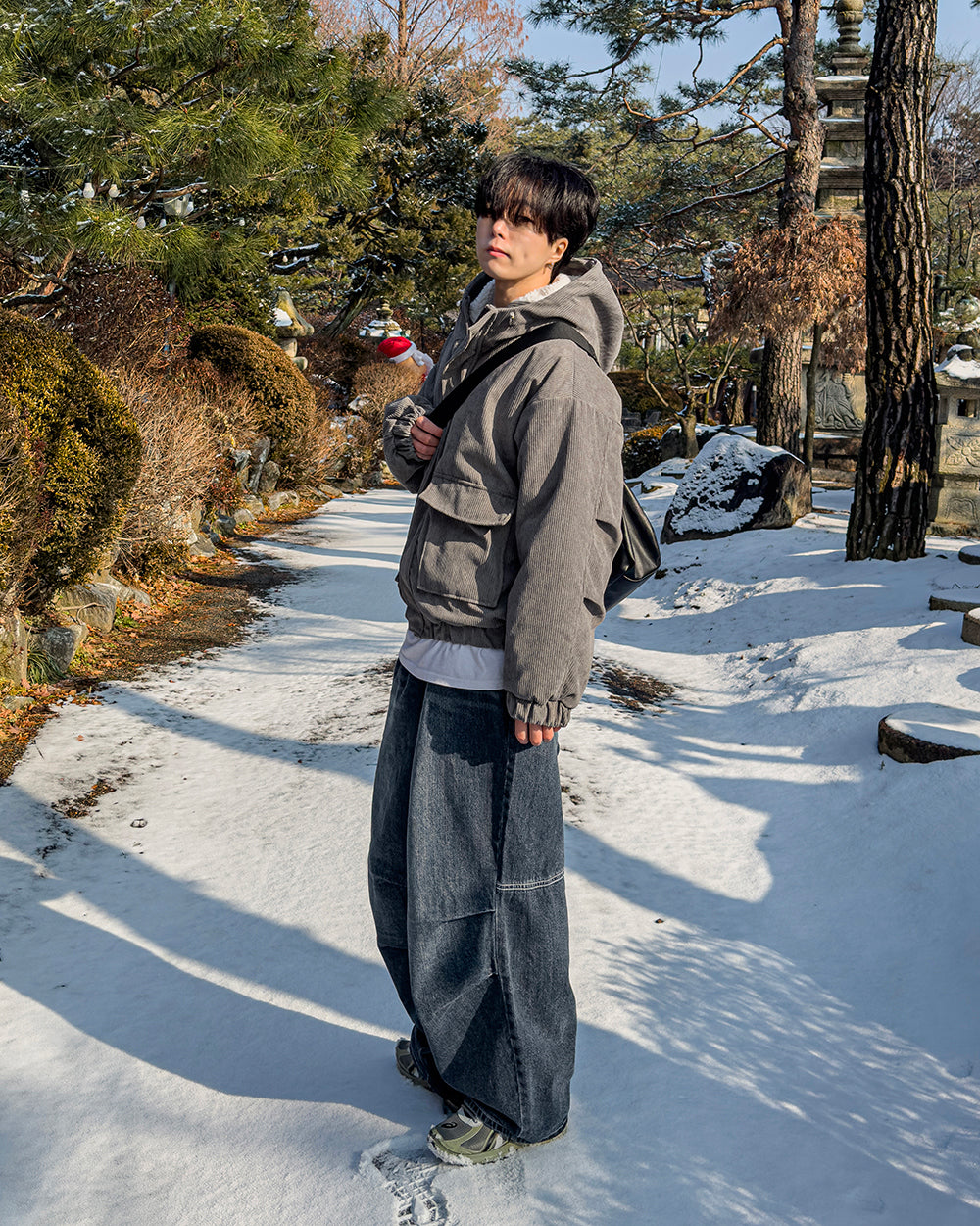 燈芯絨 刷毛 連帽 外套 / 3色