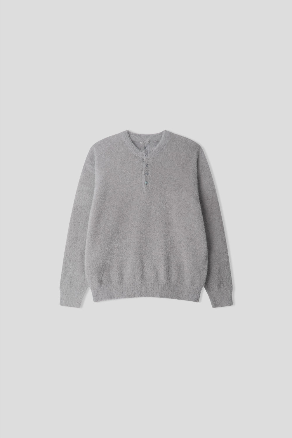 簡約 質感 馬海毛 亨利領 針織衫 / 6色