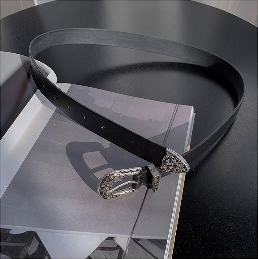 30mm Engraved Western Buckle Belt