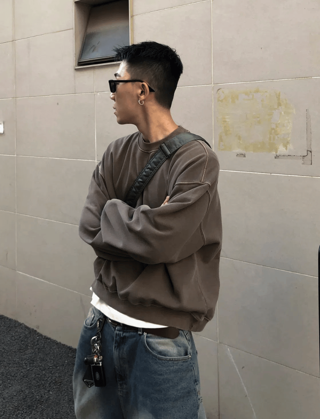 Premium 短寬 水洗 大學T / 4色