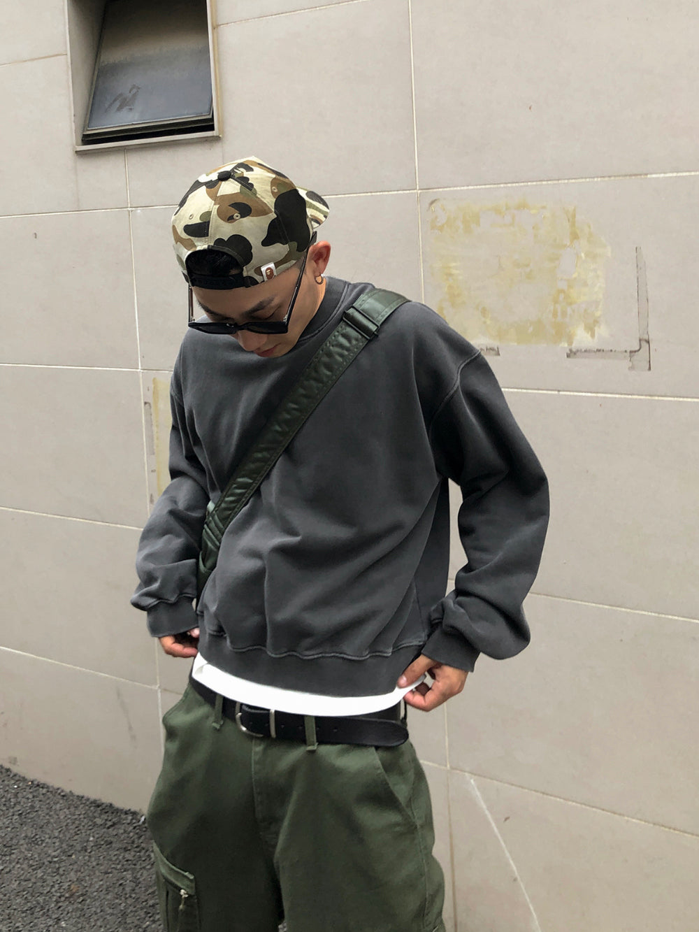 Premium 短寬 水洗 大學T / 4色