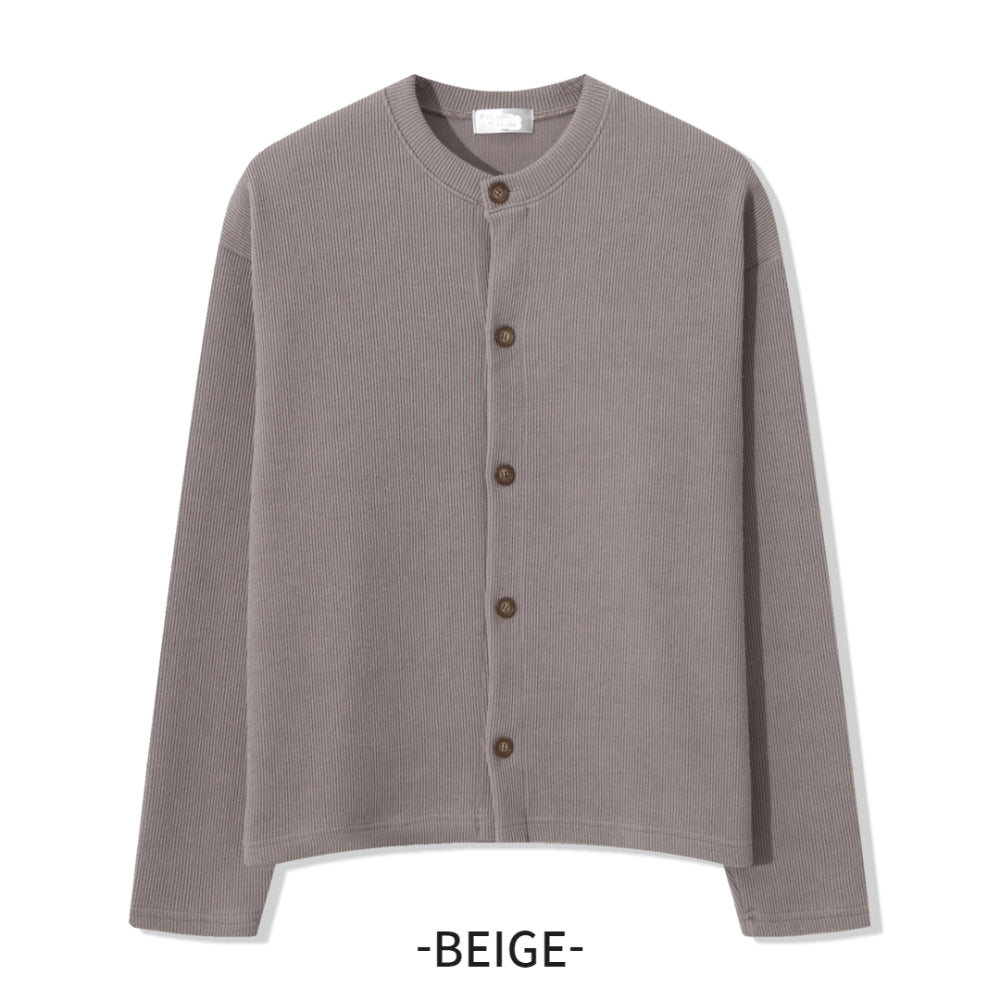 基本款 簡約 圓領 針織 開襟衫 / 10色