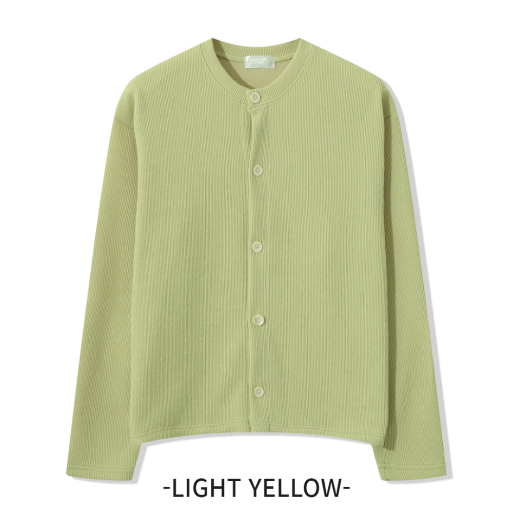 基本款 簡約 圓領 針織 開襟衫 / 10色