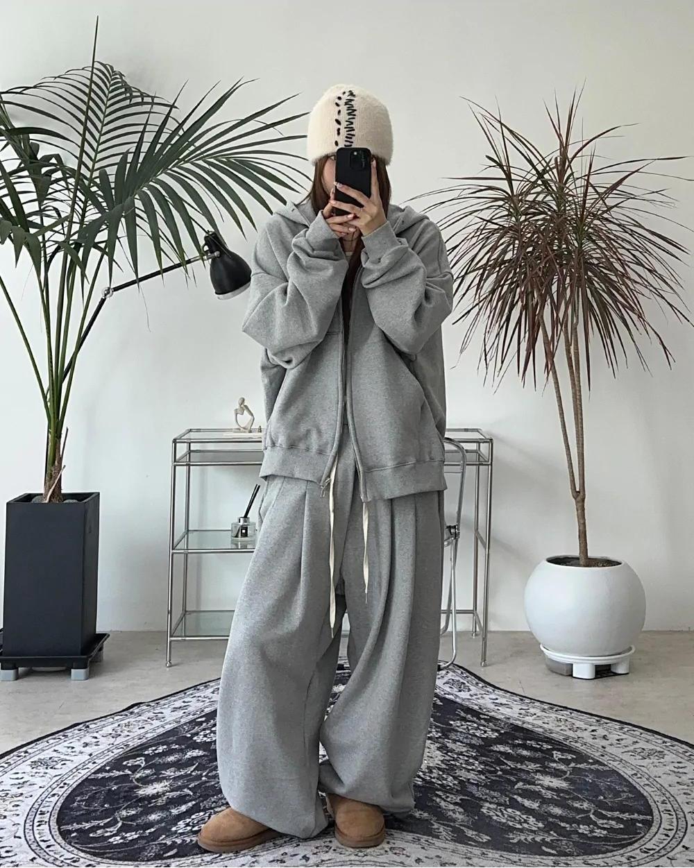 【可拆買】TXT崔然竣同款 慵懶 雙拉鍊 套裝 / 5色