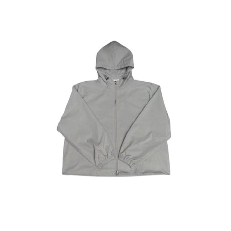 簡約 素面 抽繩 連帽 防風外套 / 2色