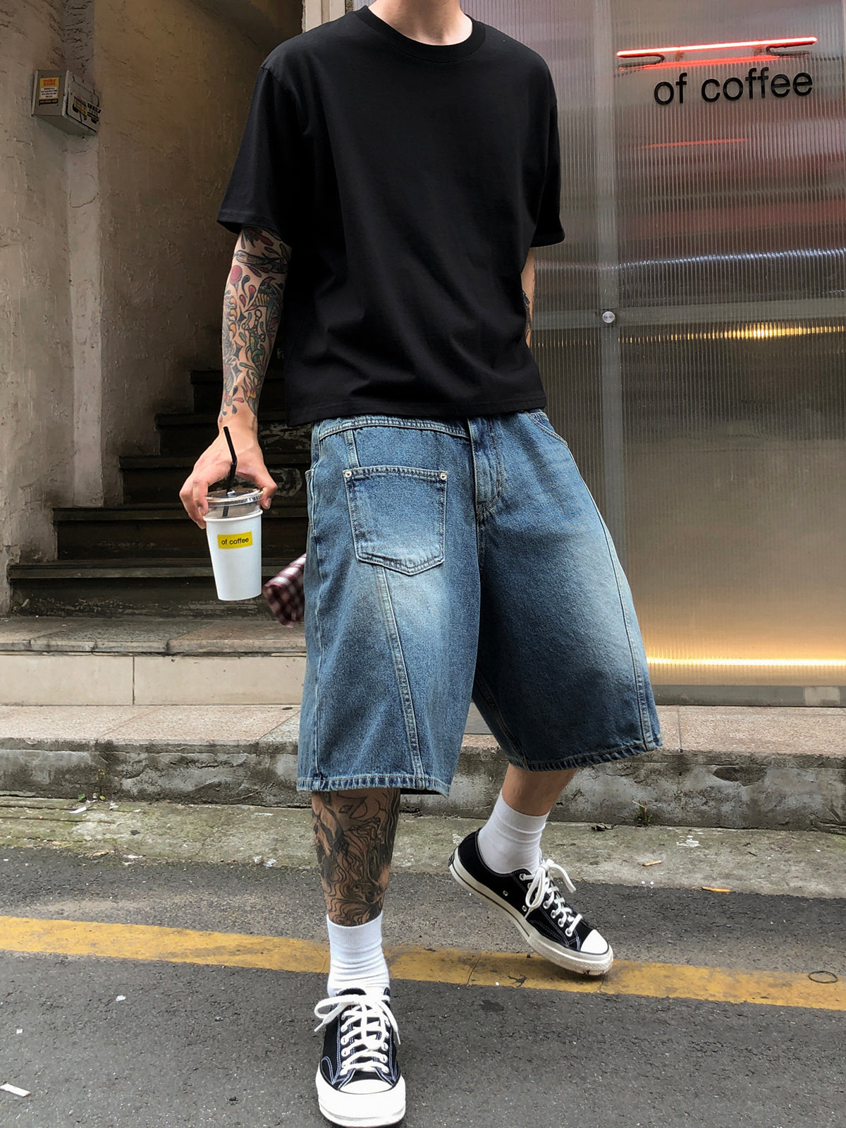 Boxy 寬短 簡約 俐落 短袖 上衣 / 3色