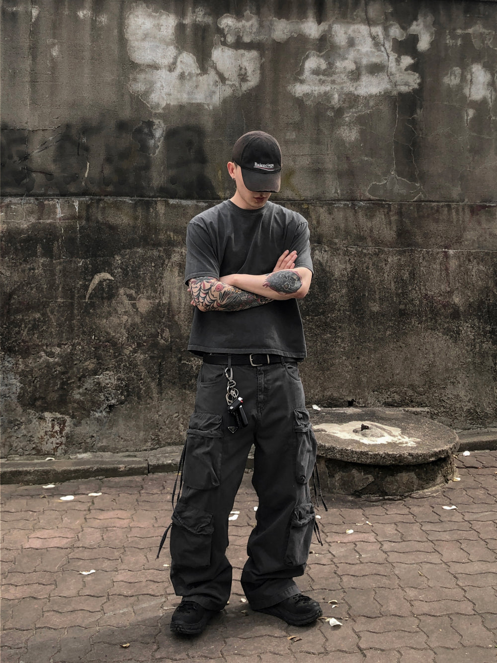 水洗 Boxy 寬短 簡約 俐落 短袖 上衣 / 3色