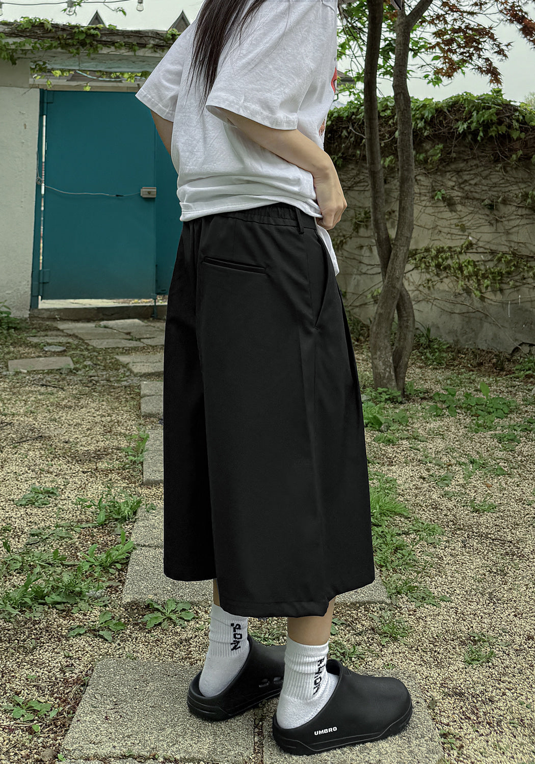 打褶 五分 百慕達 西裝 短褲 / 2色