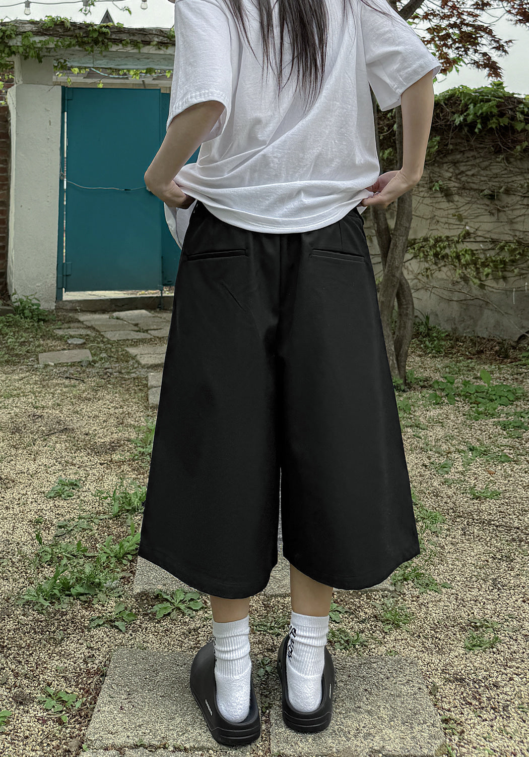 打褶 五分 百慕達 西裝 短褲 / 2色