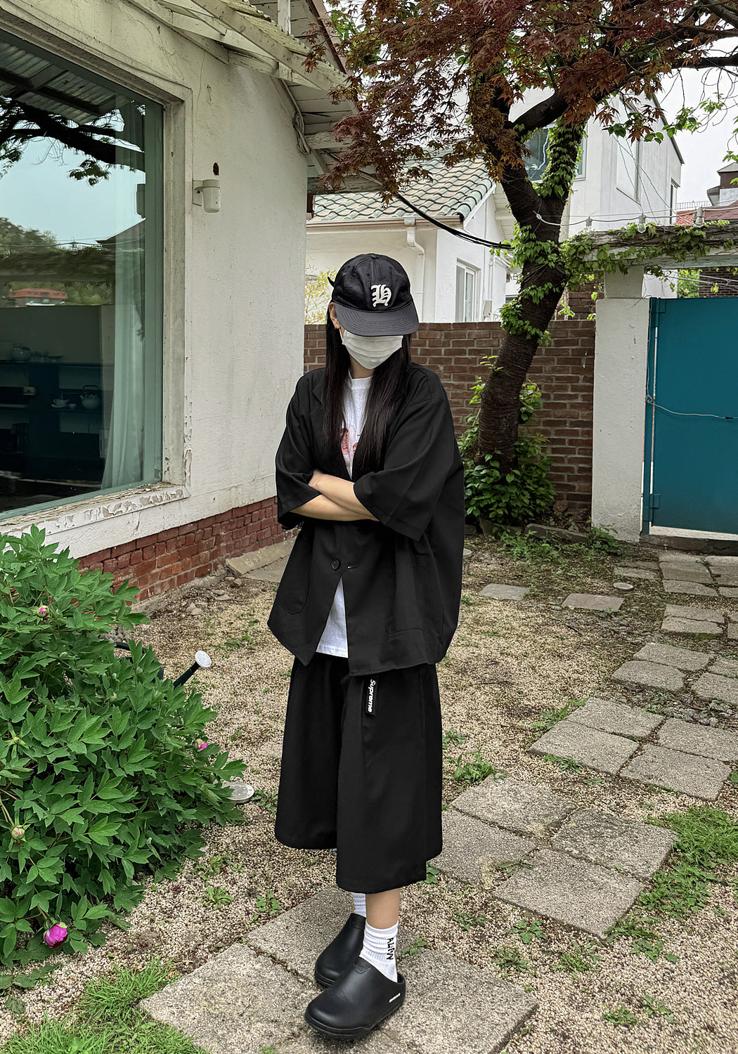 打褶 五分 百慕達 西裝 短褲 / 2色