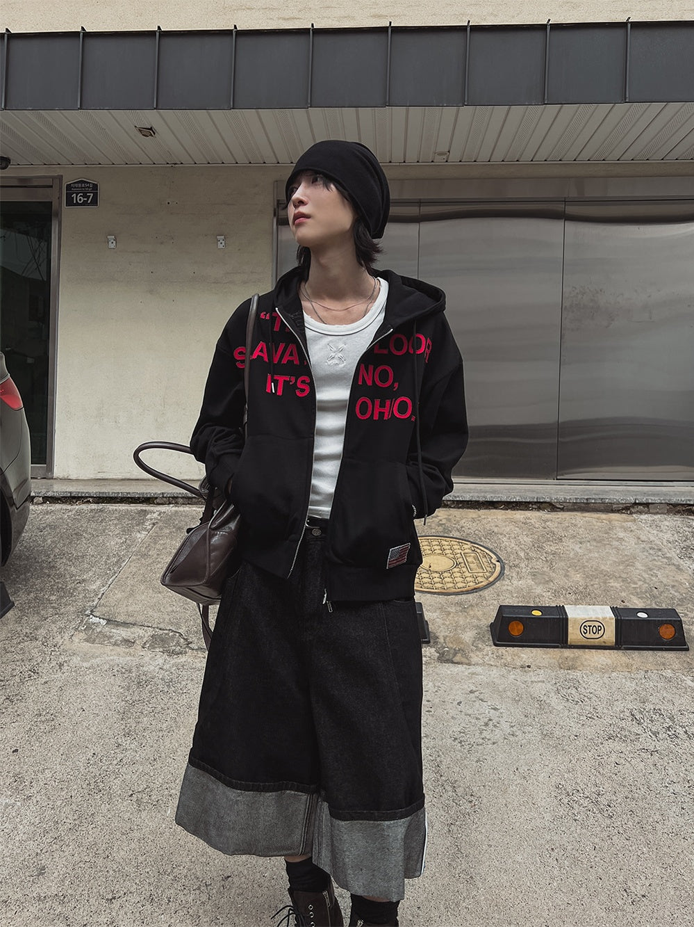 街頭 USA 美國印花 雙拉鍊 連帽 外套