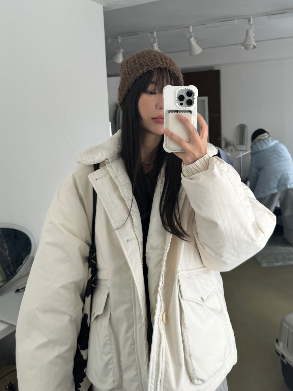 毛絨 立體針織 修飾臉型 保暖 毛帽 / 5色