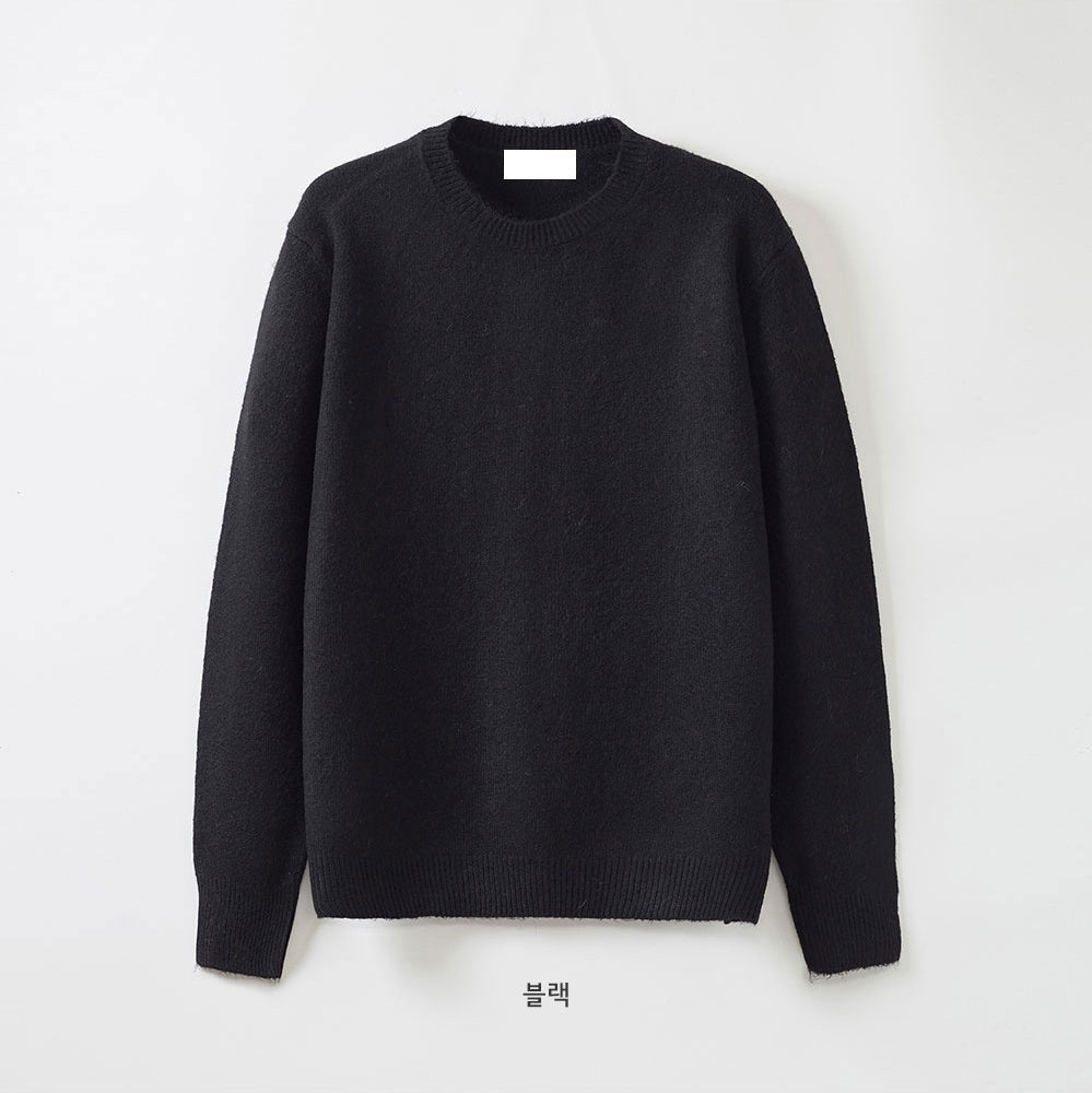 Air Wool 輕量 保暖 羊毛 圓領 針織毛衣 / 15色