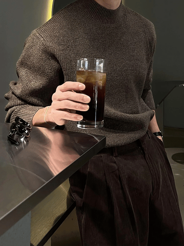 Cashmere 仿羊絨 小高領 針織上衣 / 9色