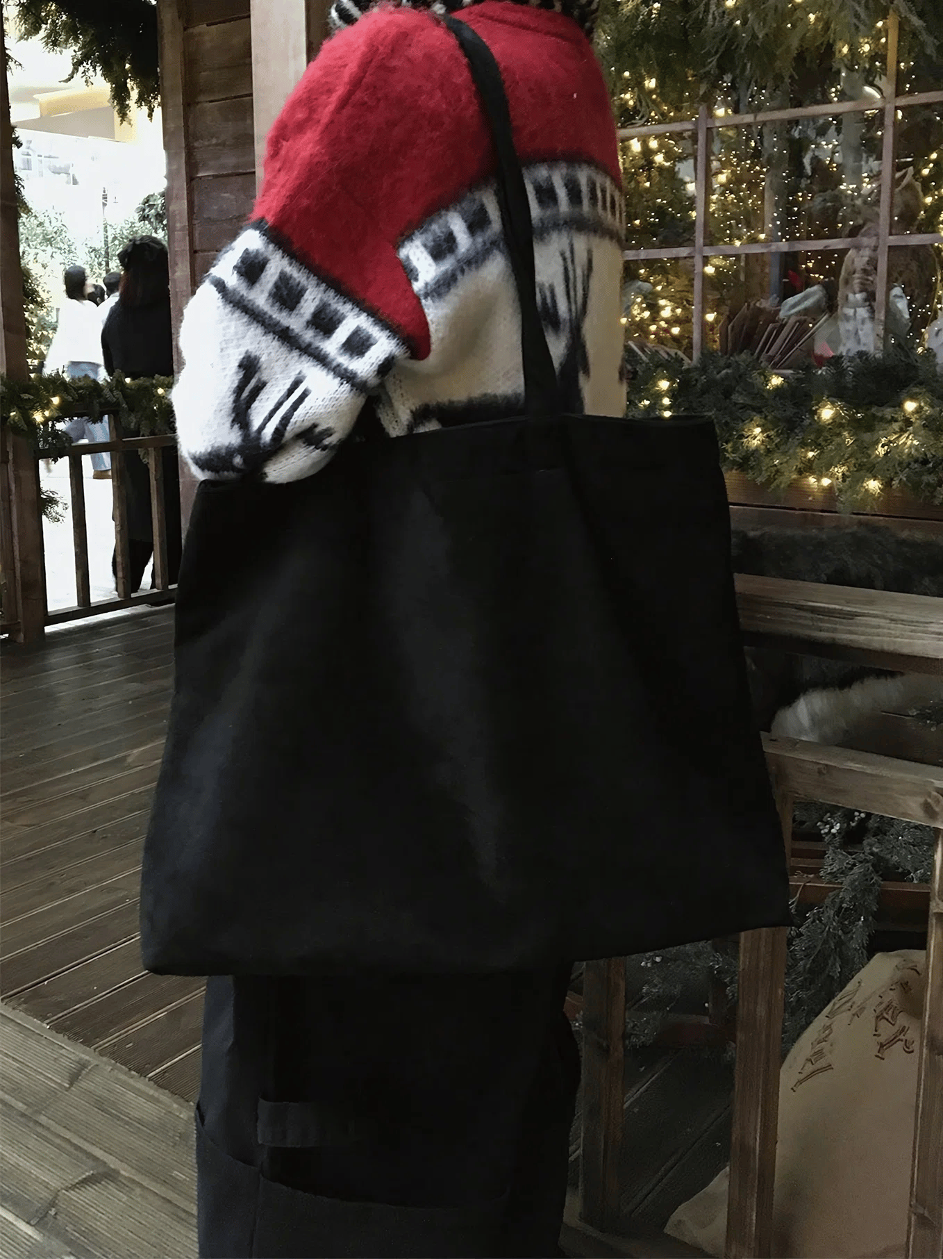 簡約 麂皮 絨面 大容量 肩背 托特包 / 3色