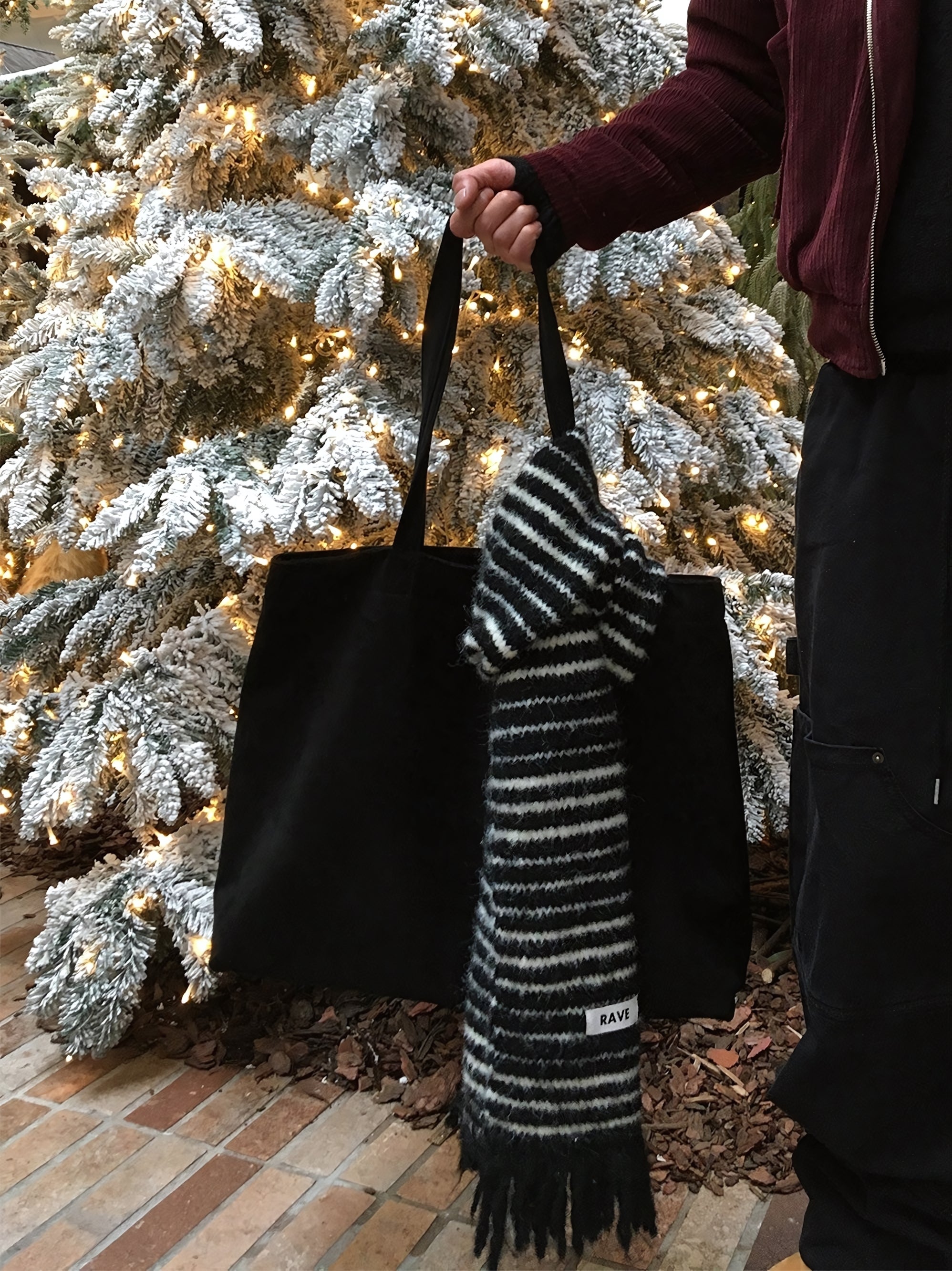 簡約 麂皮 絨面 大容量 肩背 托特包 / 3色