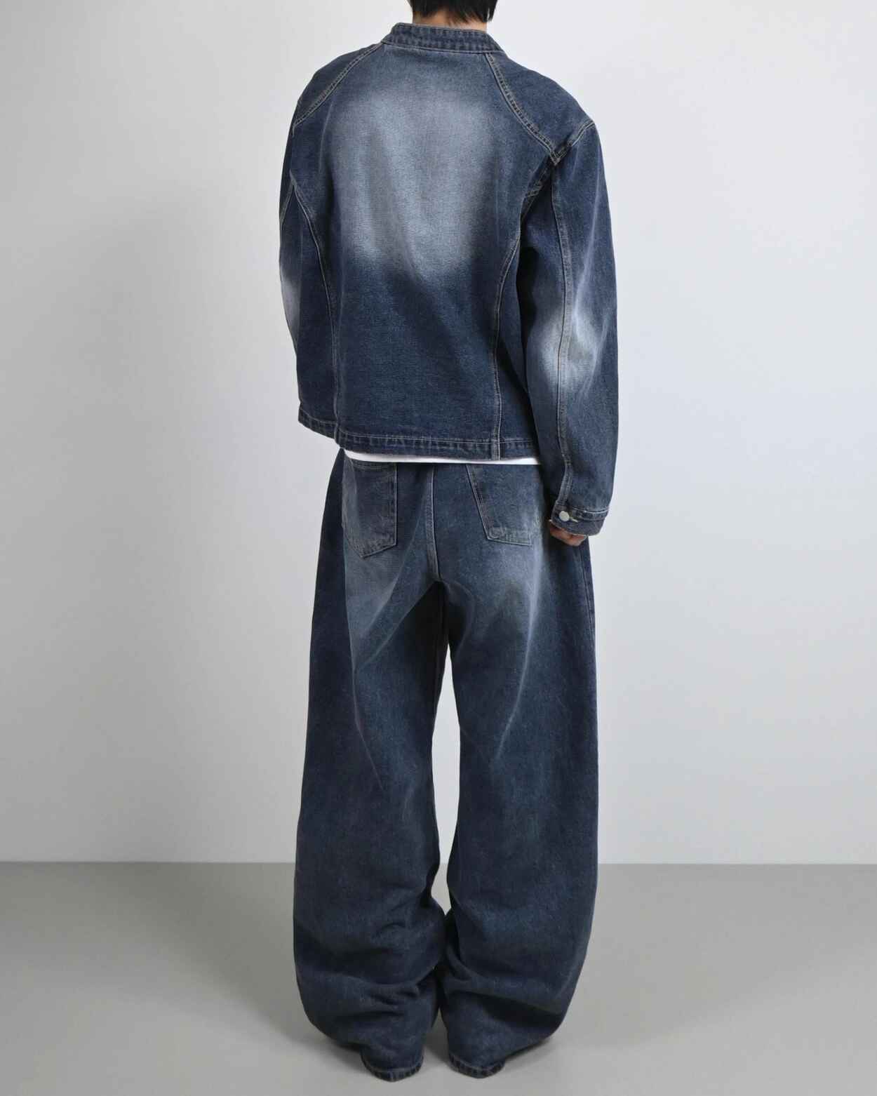 復古 水洗 寬鬆 短版 牛仔外套 / 3色 - WHATEVER STUDIO