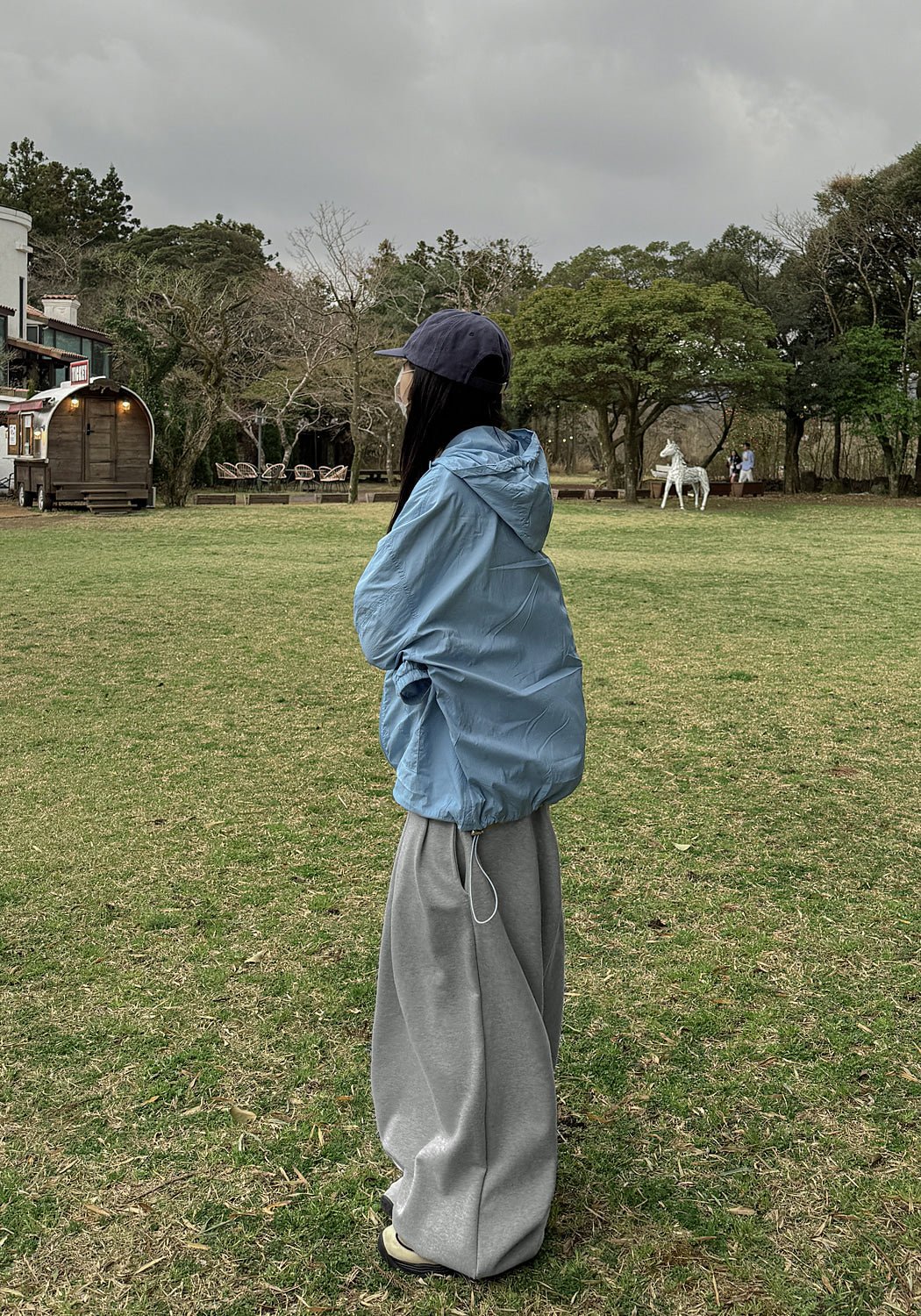 單褶 束口 氣球 運動 寬鬆 棉褲 / 3色 - WHATEVER STUDIO