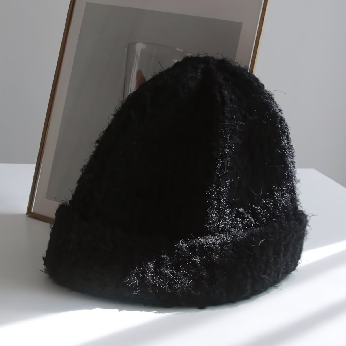 毛絨 立體針織 修飾臉型 保暖 毛帽 / 5色 - WHATEVER STUDIO