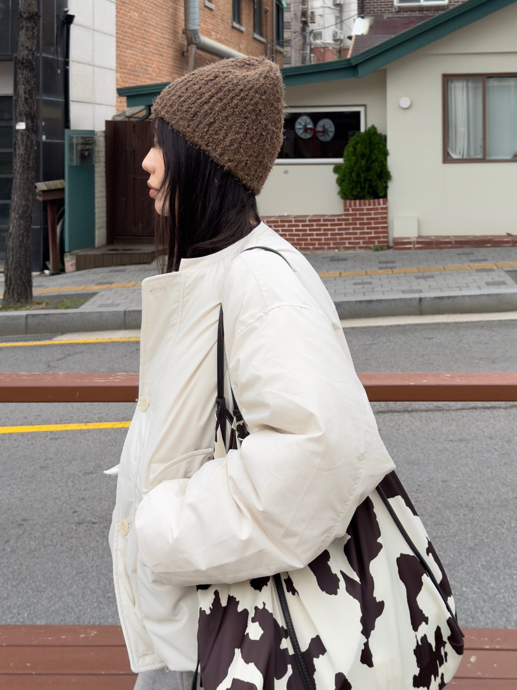 毛絨 立體針織 修飾臉型 保暖 毛帽 / 5色 - WHATEVER STUDIO