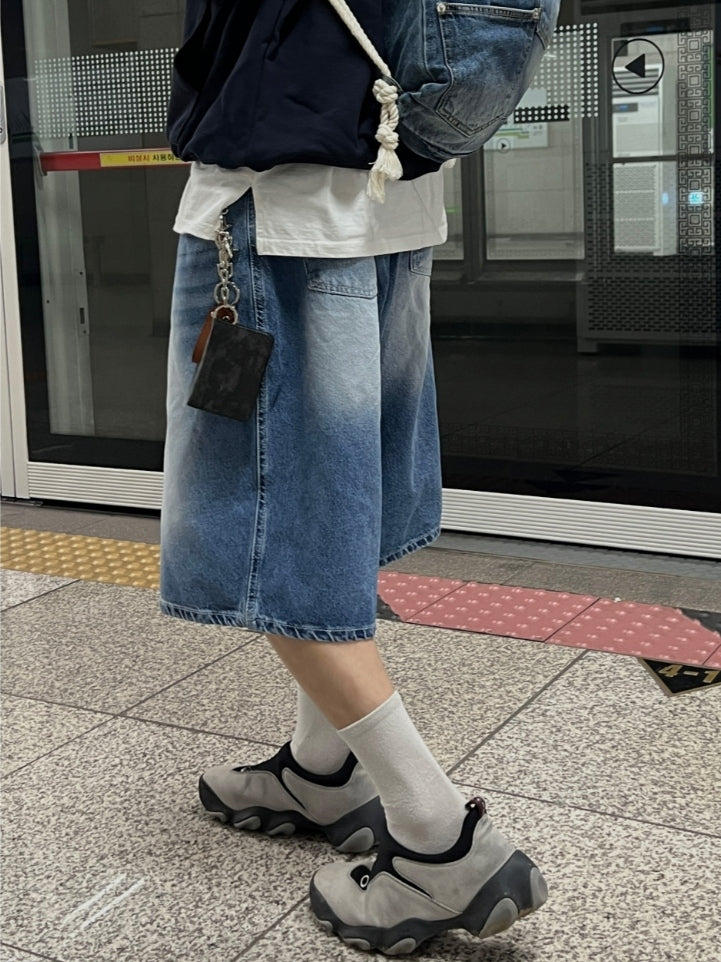 復古 皮革 鑰匙圈 吊飾 卡夾 / 2色