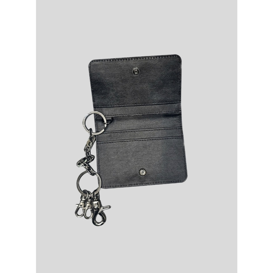 復古 皮革 鑰匙圈 吊飾 卡夾 / 2色