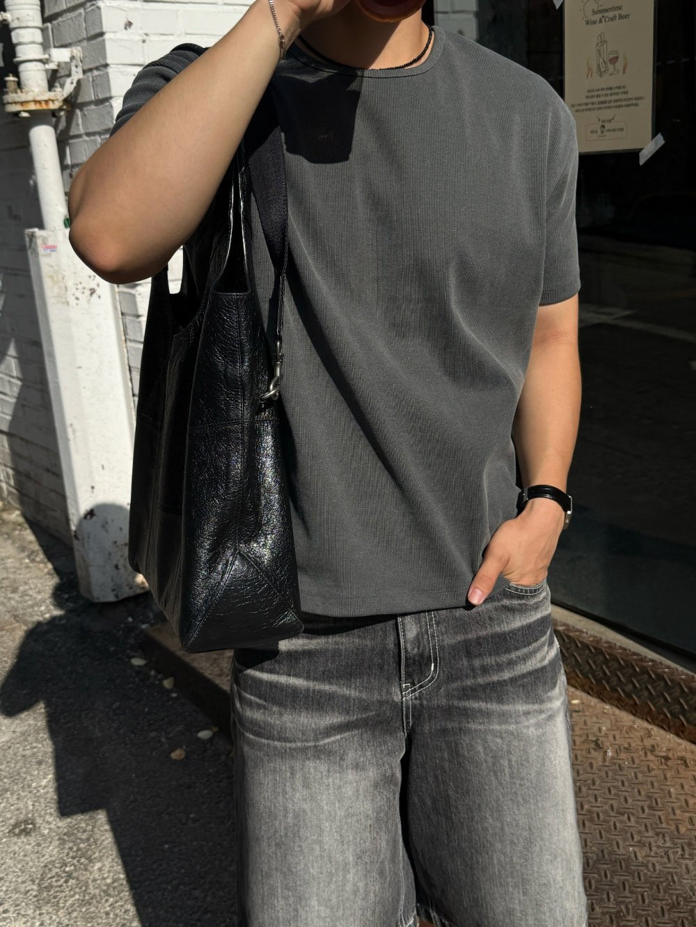 顏料水洗 短版 合身 莫蘭迪 短袖 上衣 / 7色 - WHATEVER STUDIO