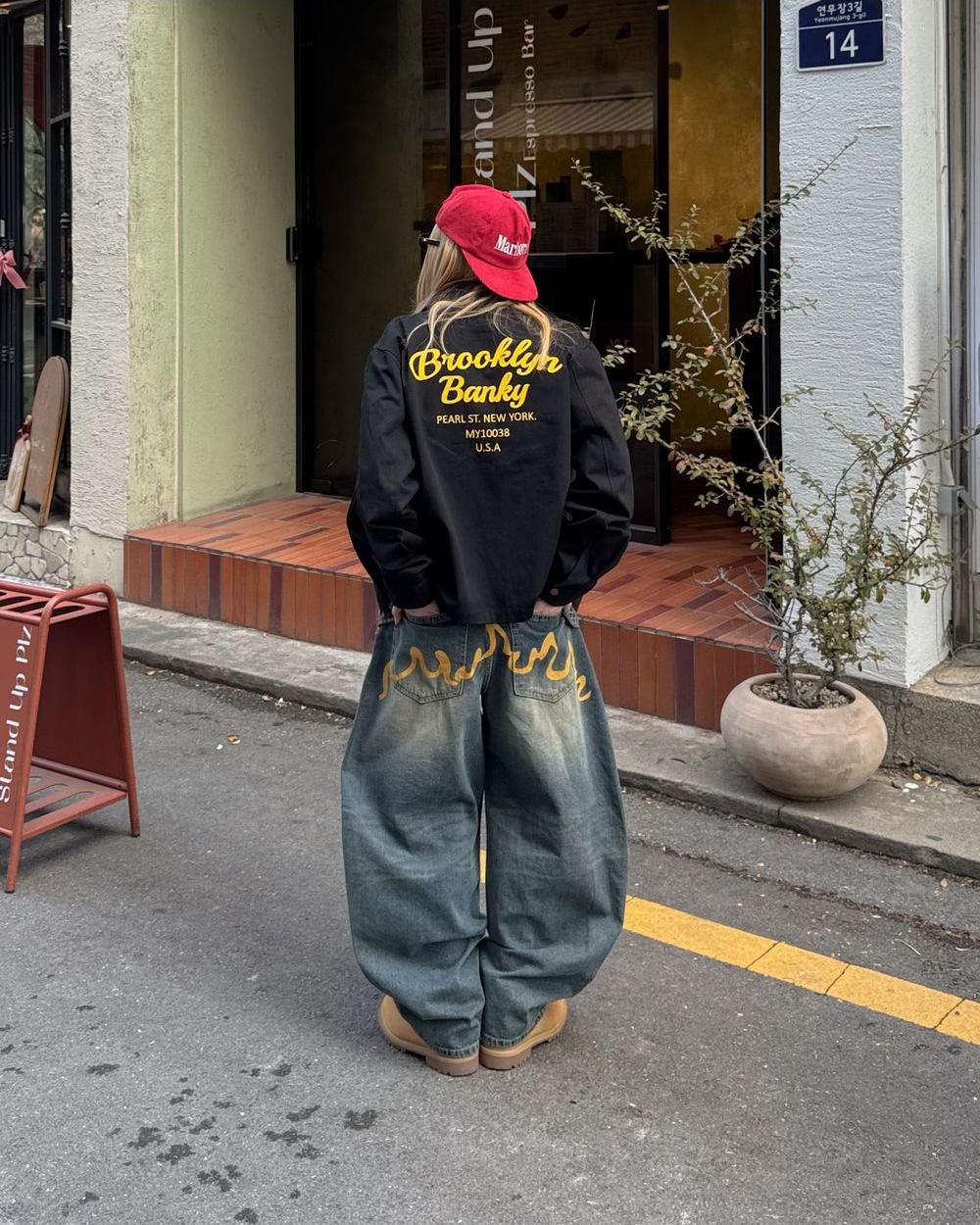 Blooklyn Lettering Cotton Jacket / 3色 - WHATEVER STUDIO