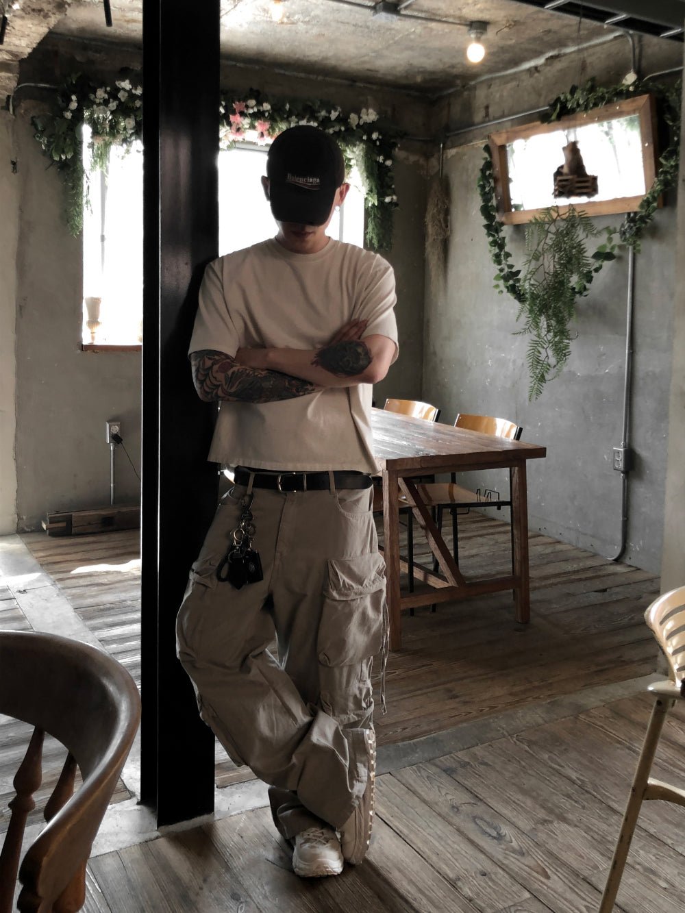 水洗 Boxy 寬短 簡約 俐落 短袖 上衣 / 3色 - WHATEVER STUDIO