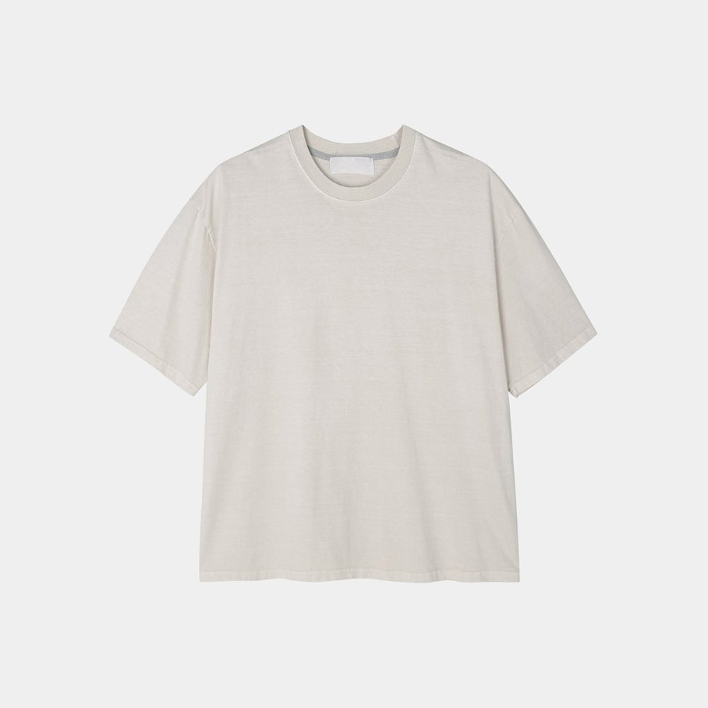 水洗 Boxy 寬短 簡約 俐落 短袖 上衣 / 3色 - WHATEVER STUDIO