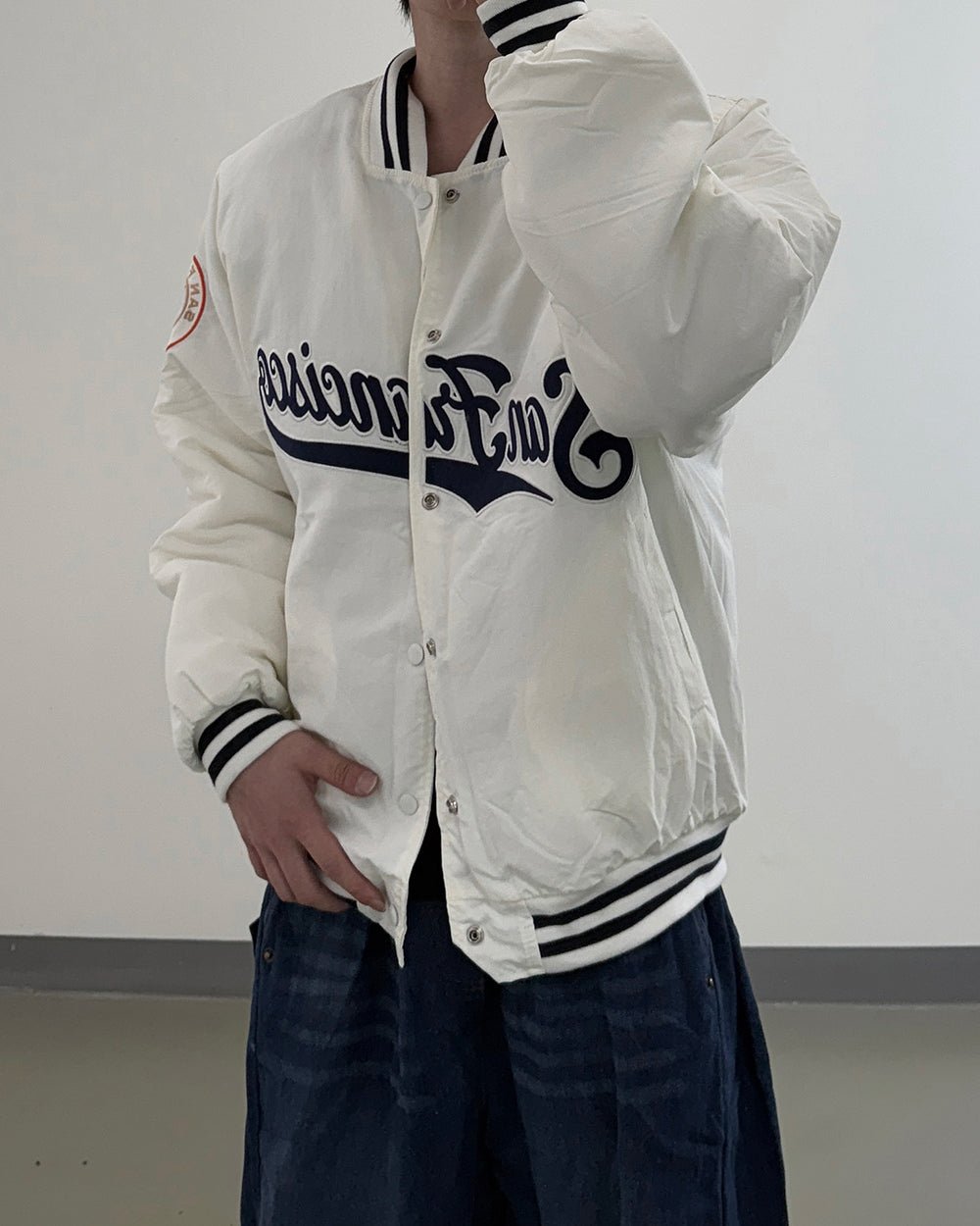 San Francisco 學院風 鋪棉 棒球外套 / 3色 - WHATEVER STUDIO
