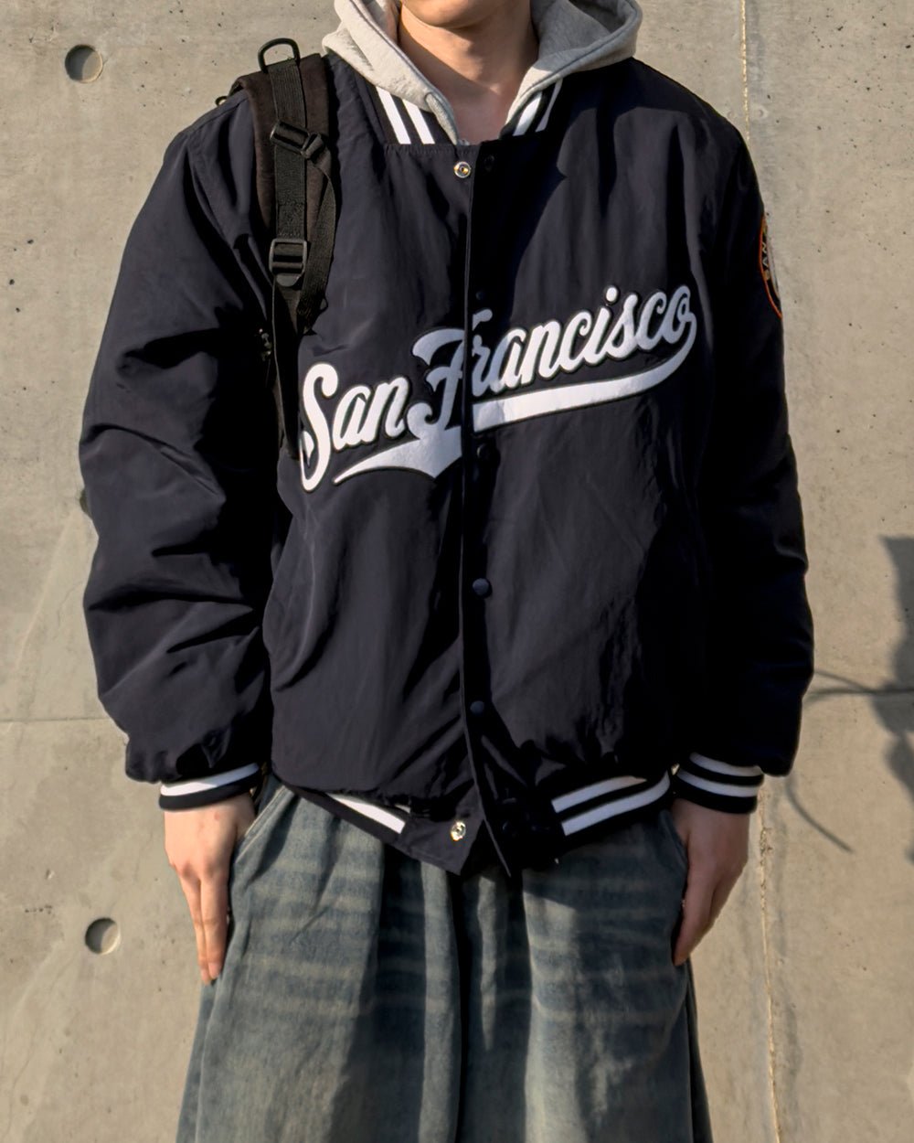 San Francisco 學院風 鋪棉 棒球外套 / 3色 - WHATEVER STUDIO