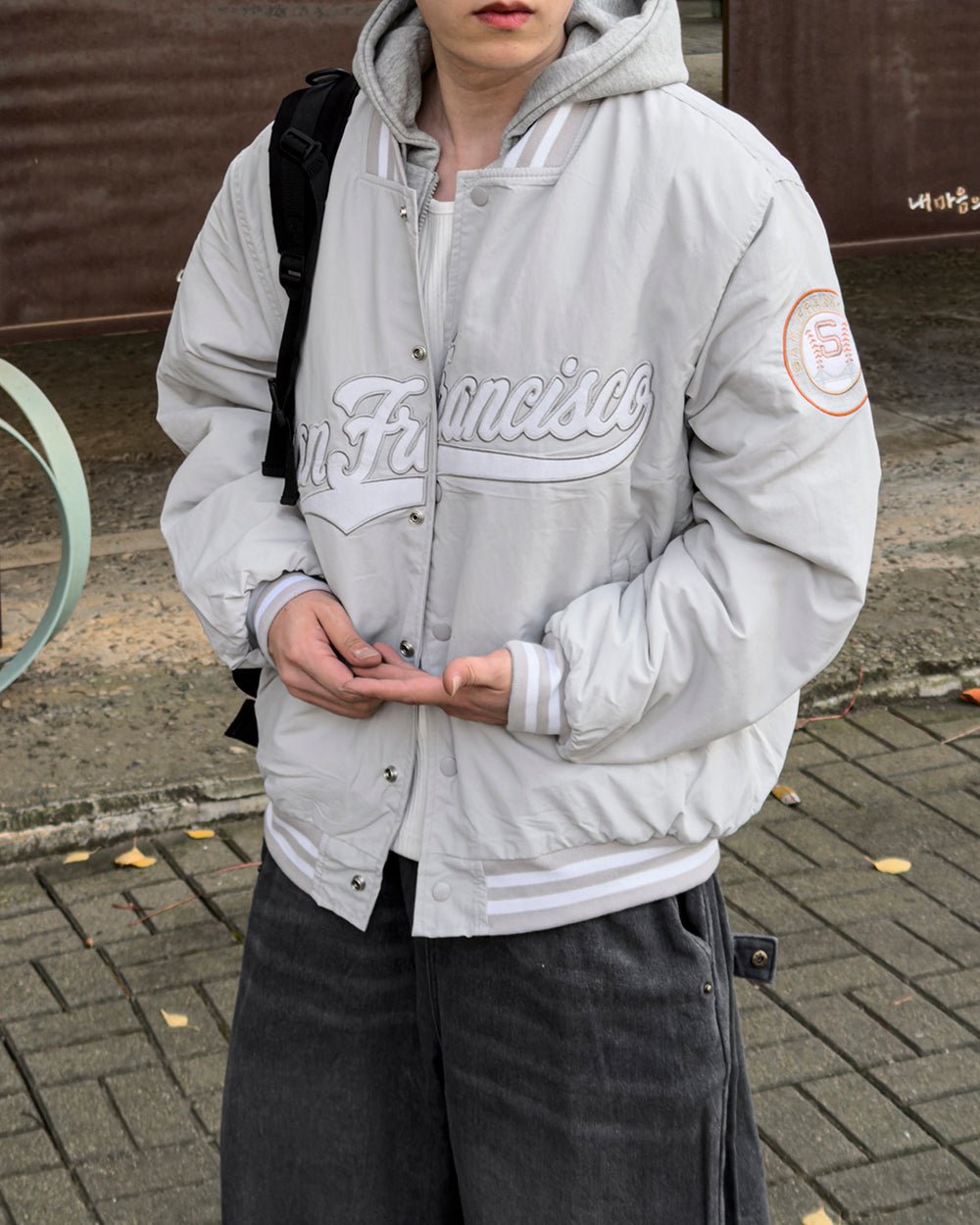 San Francisco 學院風 鋪棉 棒球外套 / 3色 - WHATEVER STUDIO