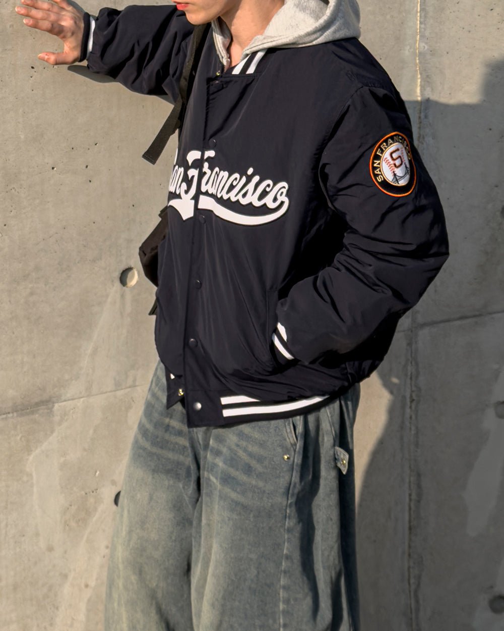 San Francisco 學院風 鋪棉 棒球外套 / 3色 - WHATEVER STUDIO