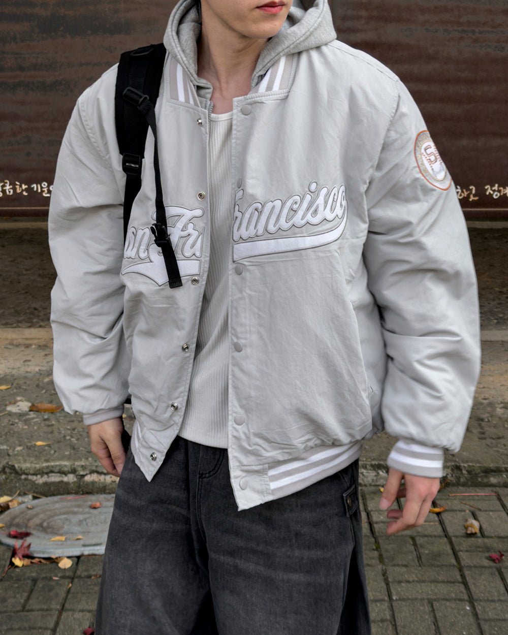 San Francisco 學院風 鋪棉 棒球外套 / 3色 - WHATEVER STUDIO