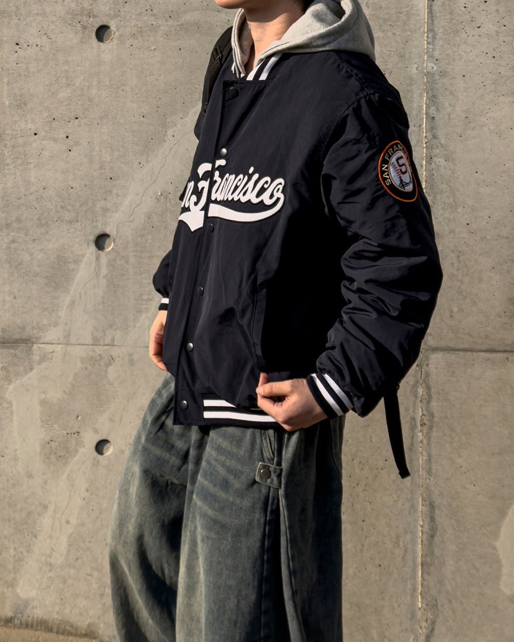 San Francisco 學院風 鋪棉 棒球外套 / 3色 - WHATEVER STUDIO