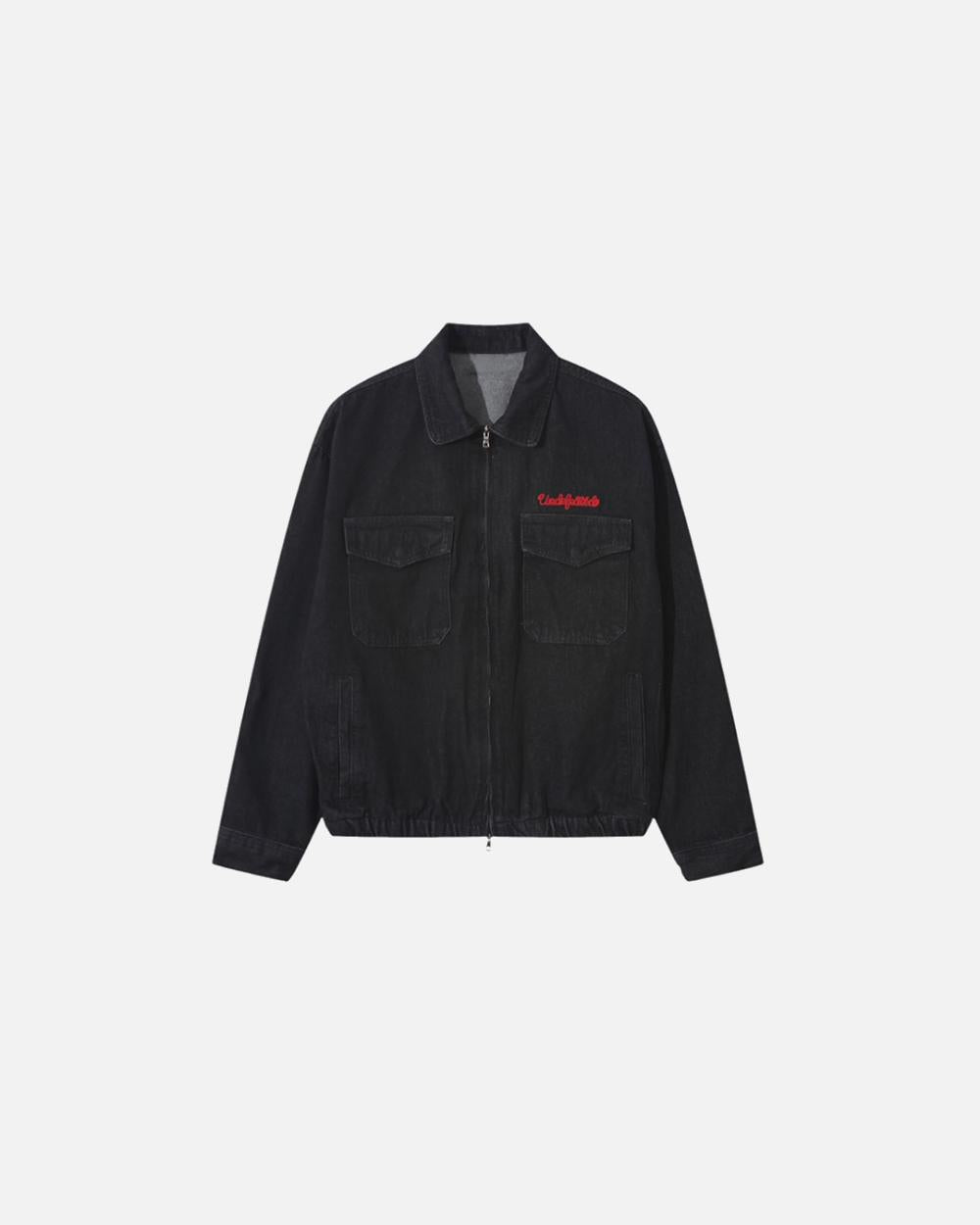 Undefeated 刺繡 雙拉鍊 牛仔外套 - WHATEVER STUDIO