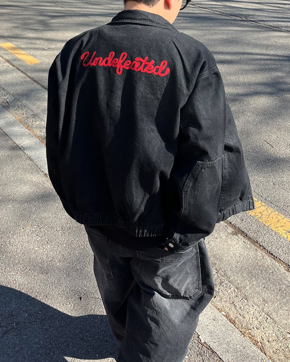 Undefeated 刺繡 雙拉鍊 牛仔外套 - WHATEVER STUDIO